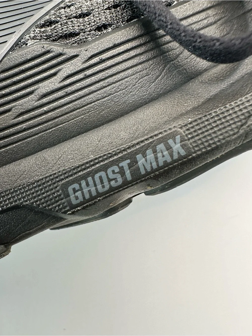 Brooks Ghost Max Shoes Mens Size 13Wide 4E Black Running Sneakers Athletic